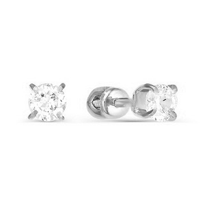 

Серьги из серебра с фианитом ЯХОНТ Ювелирный 118889, 118889
