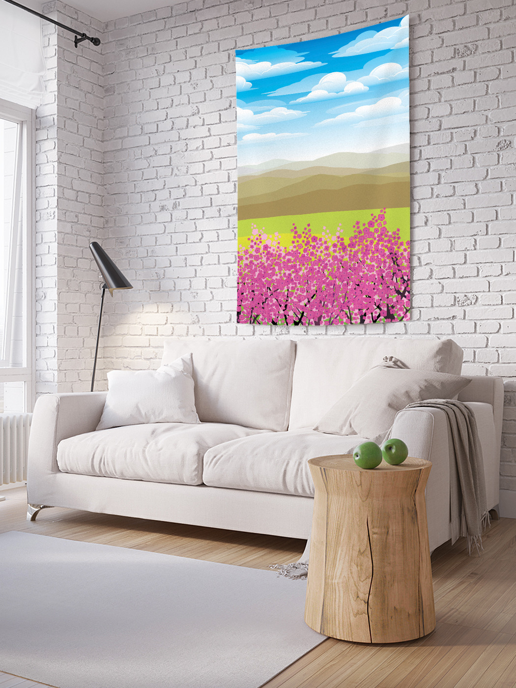 

Вертикальное фотопанно на стену JoyArty Сакура в долине 100x150 см, Сакура в долине