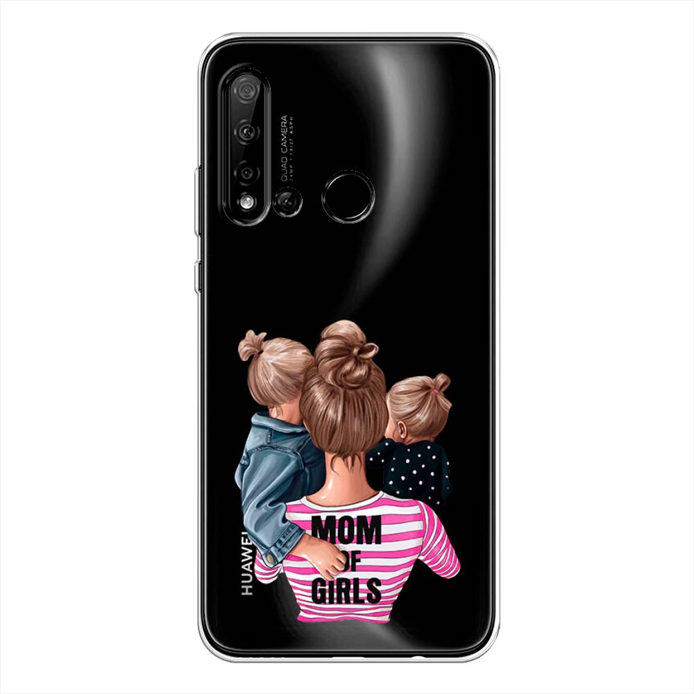 

Чехол Awog на Huawei Nova 5i "Mom of Girls", Синий;розовый;черный, 69850-6