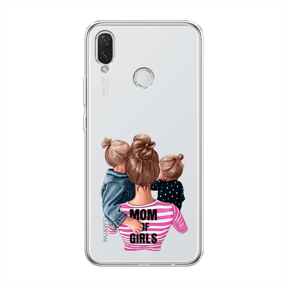 

Чехол Awog на Huawei Nova 3i "Mom of Girls", Синий;розовый;черный, 68350-6