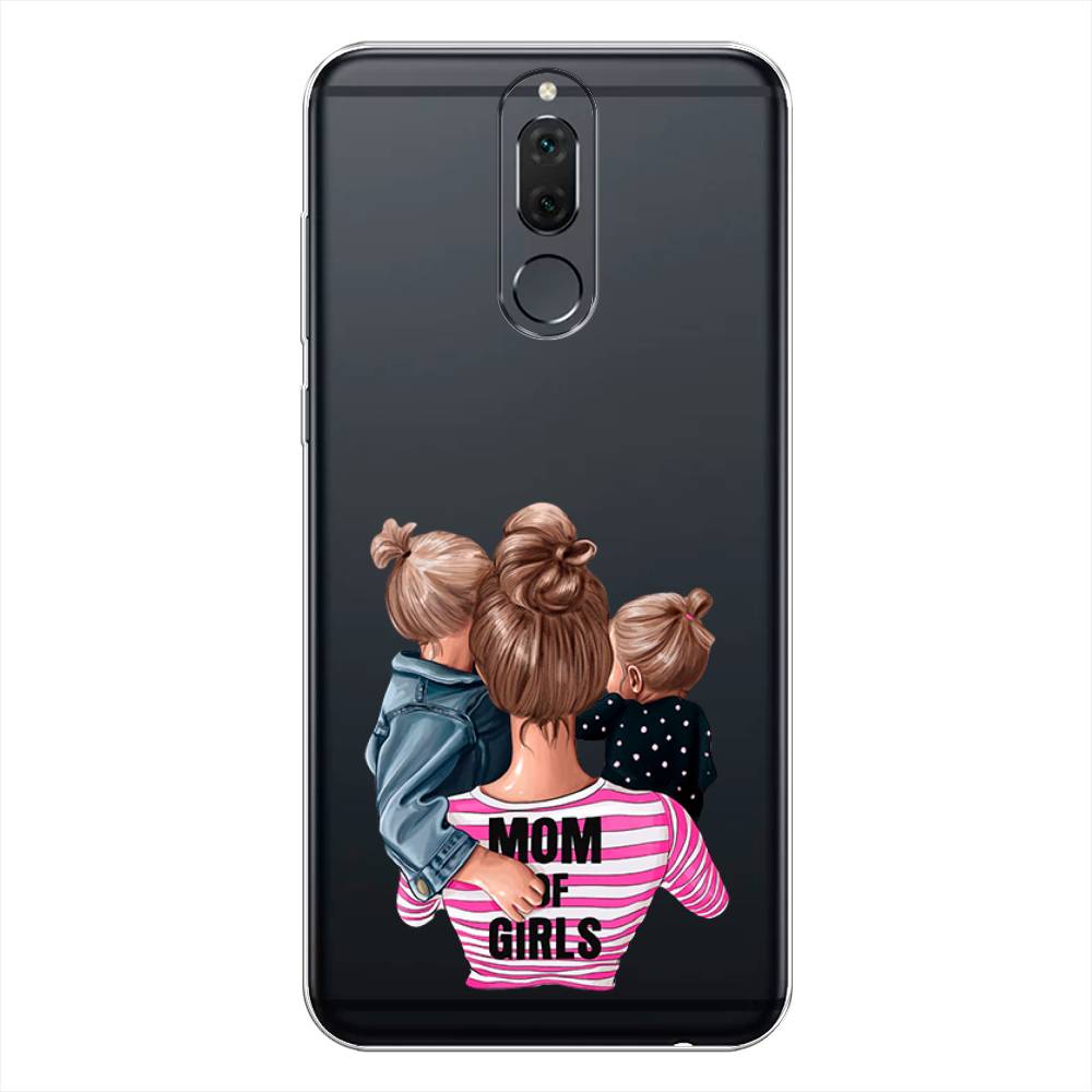 

Чехол Awog на Huawei Nova 2i "Mom of Girls", Синий;розовый;черный, 64150-6