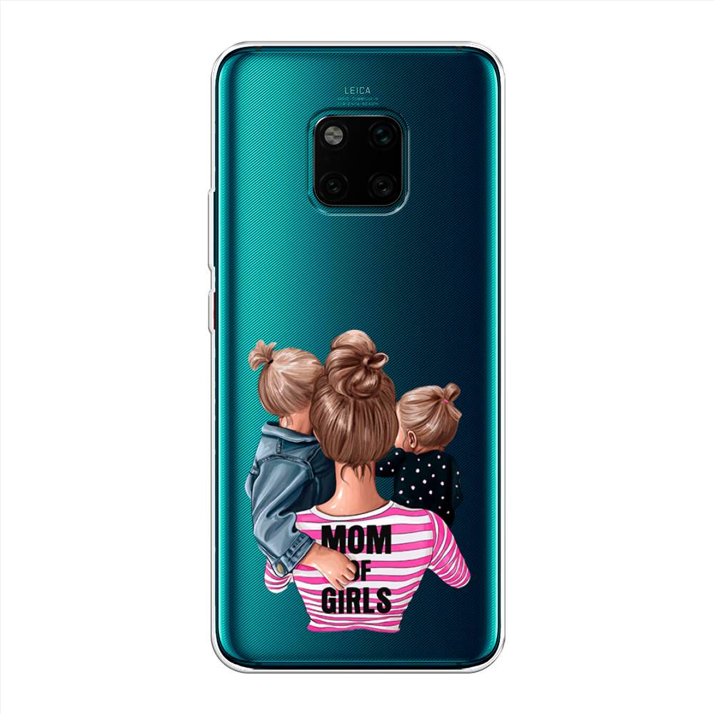 

Чехол Awog на Huawei Mate 20 Pro "Mom of Girls", Синий;розовый;черный, 67050-6