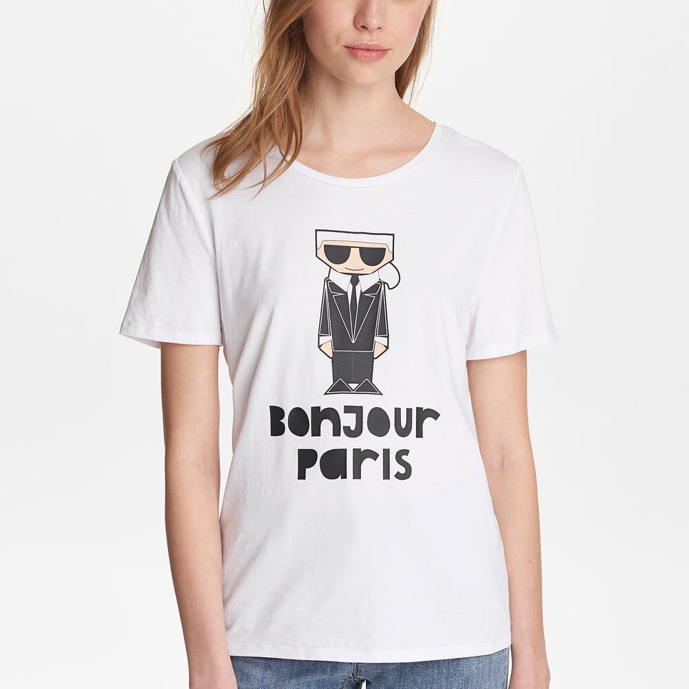 

Футболка женская Karl Lagerfeld 102858 белая M, 102858