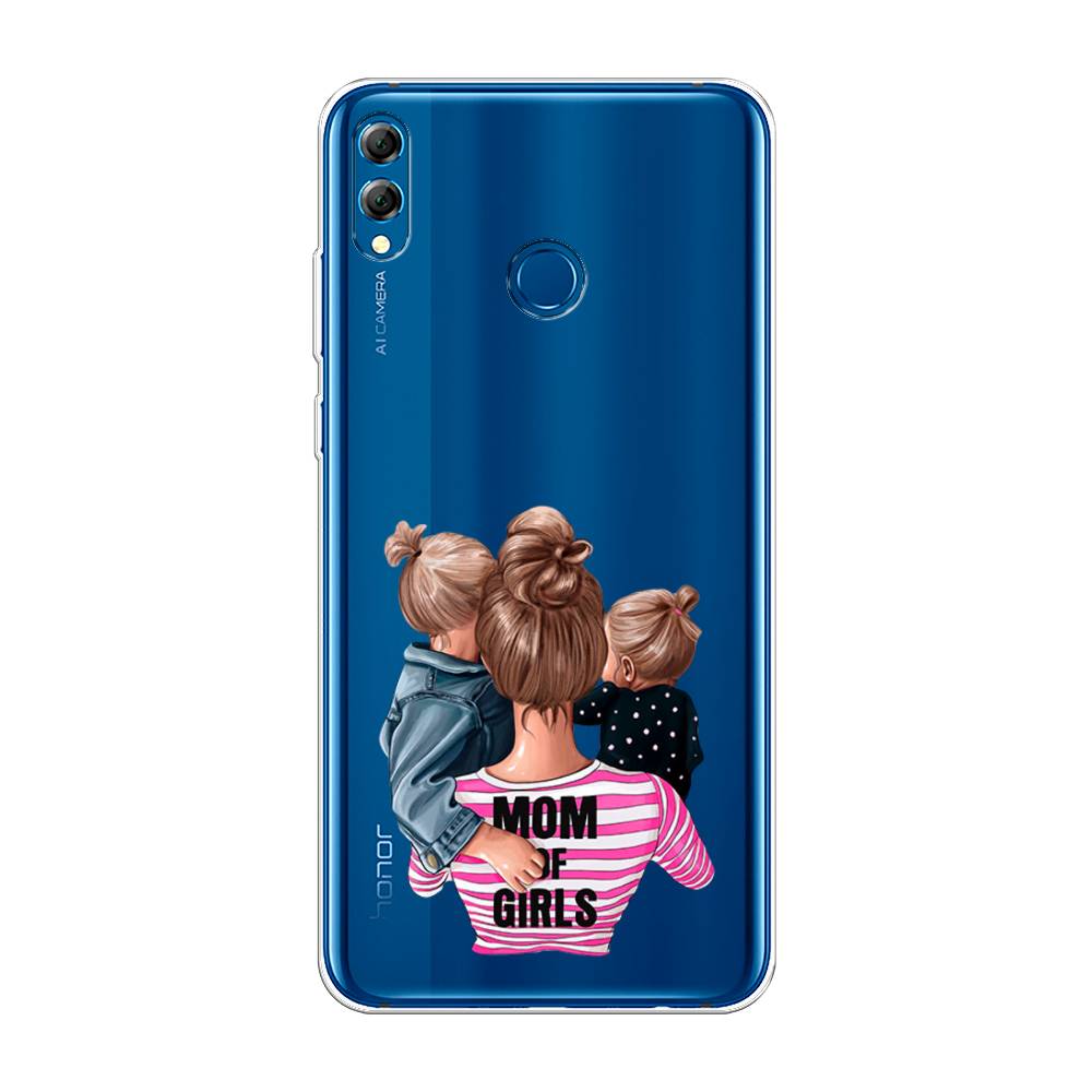 

Чехол Awog на Honor 8X Max "Mom of Girls", Синий;розовый;черный, 66550-6