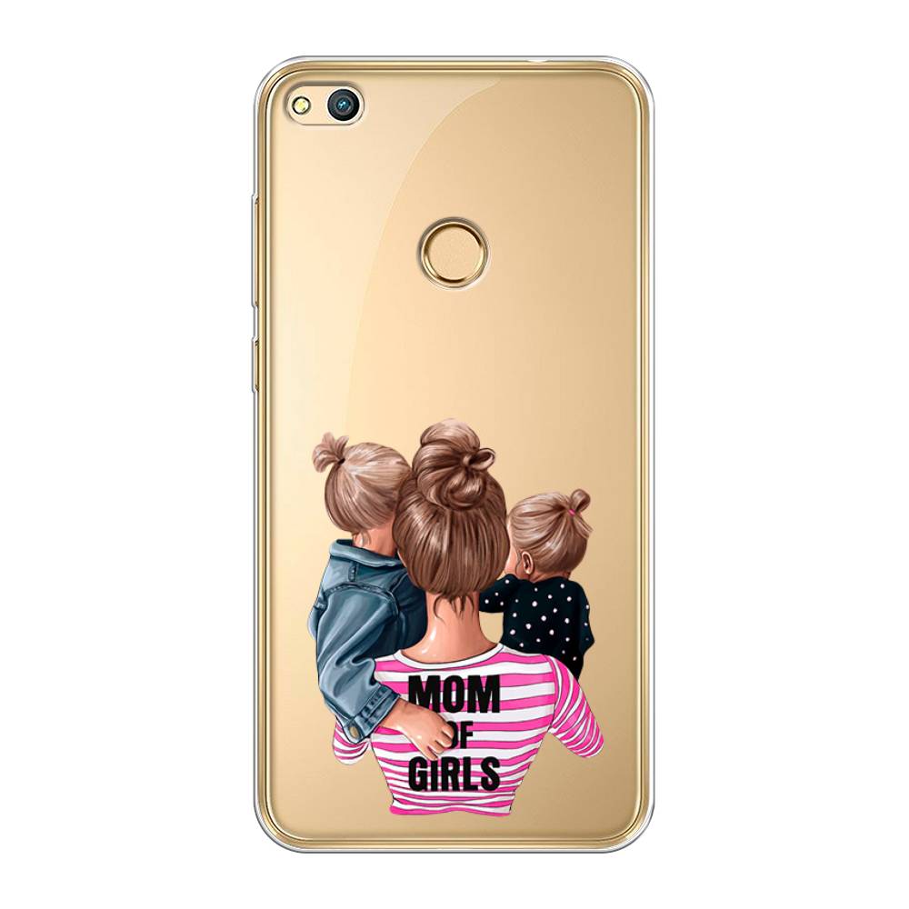 

Чехол Awog на Honor 8 Lite "Mom of Girls", Синий;розовый;черный, 63950-6