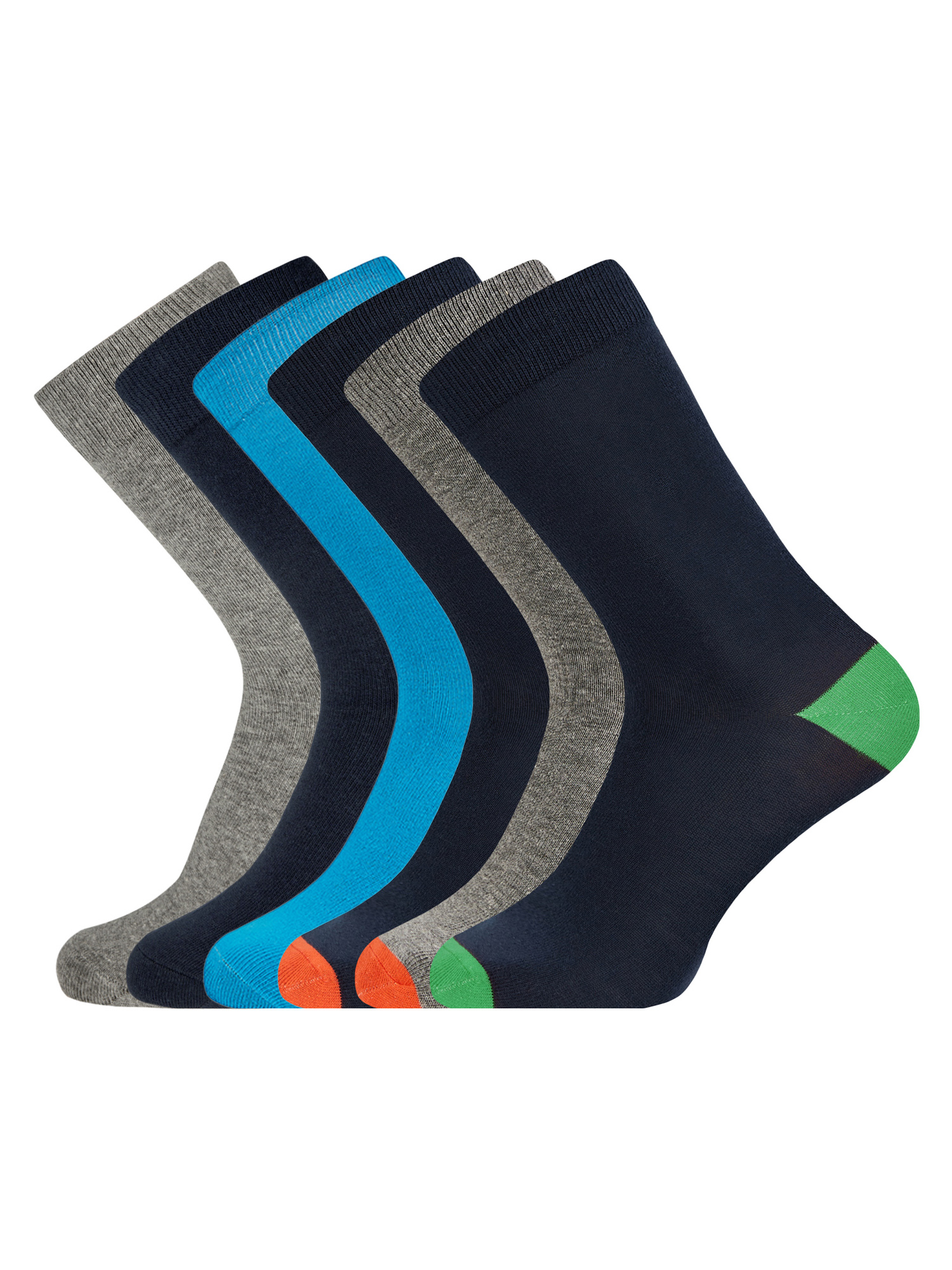 Комплект носков мужских oodji 7B263001T6 разноцветных 40-43