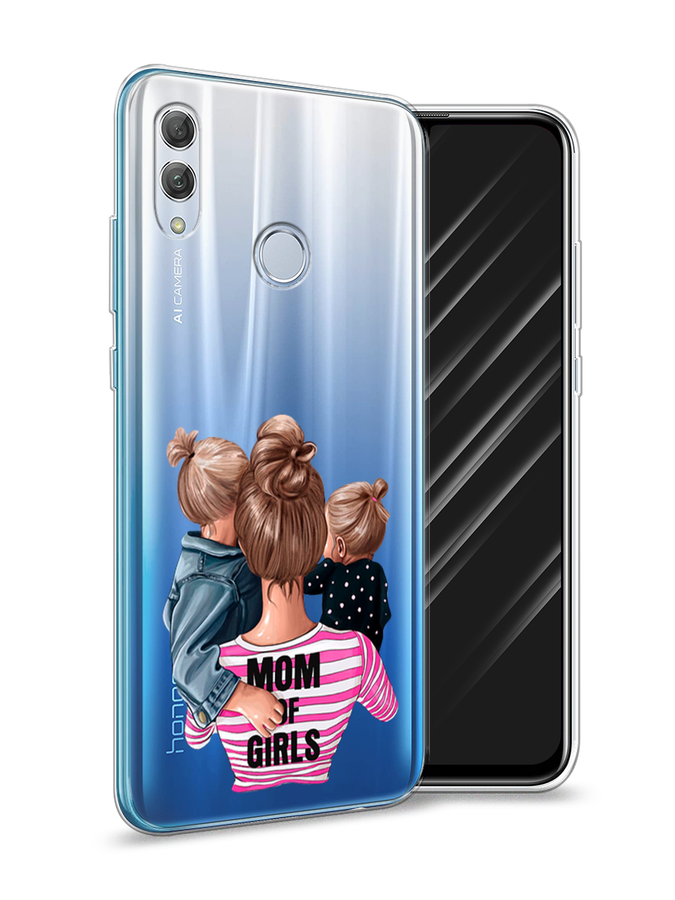 

Чехол Awog на Honor 10 Lite "Mom of Girls", Синий;розовый;черный, 67550-6