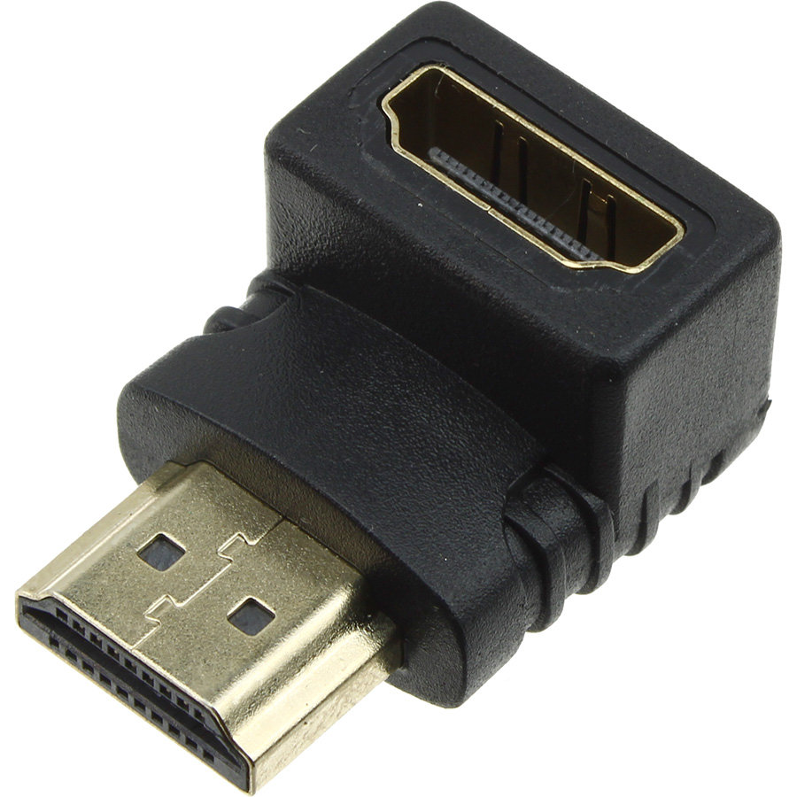 Переходник HDMI-HDMI(G) углом, mini
