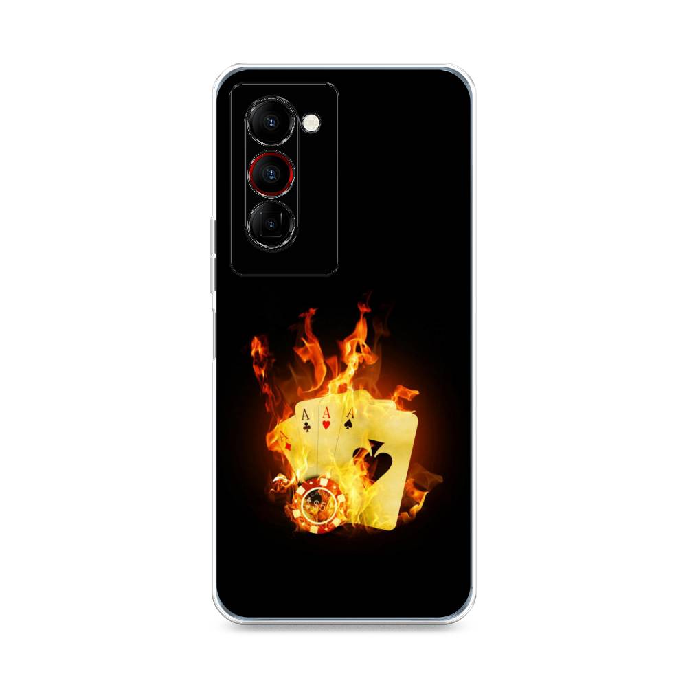 

Чехол Awog на Tecno Camon 18 Premier "Горящие карты", Разноцветный, 300850-9