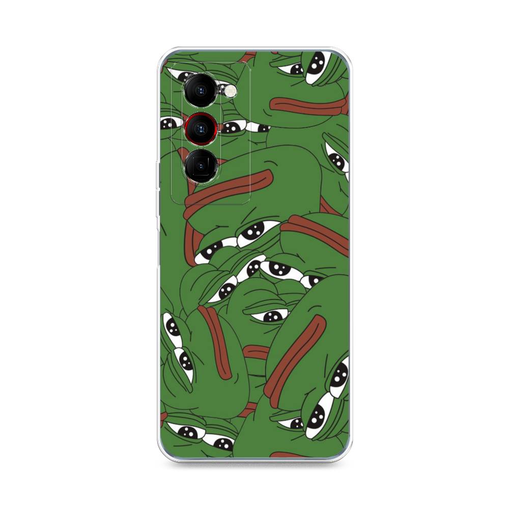 

Чехол Awog на Tecno Camon 18 Premier "Печальный frog", Разноцветный, 300850-9