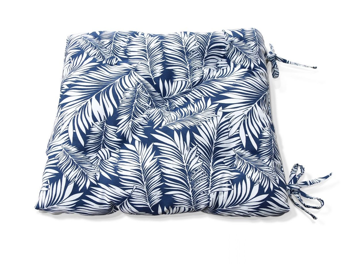 фото Подушка на стул palma цвет: синий (40х40) kauffort