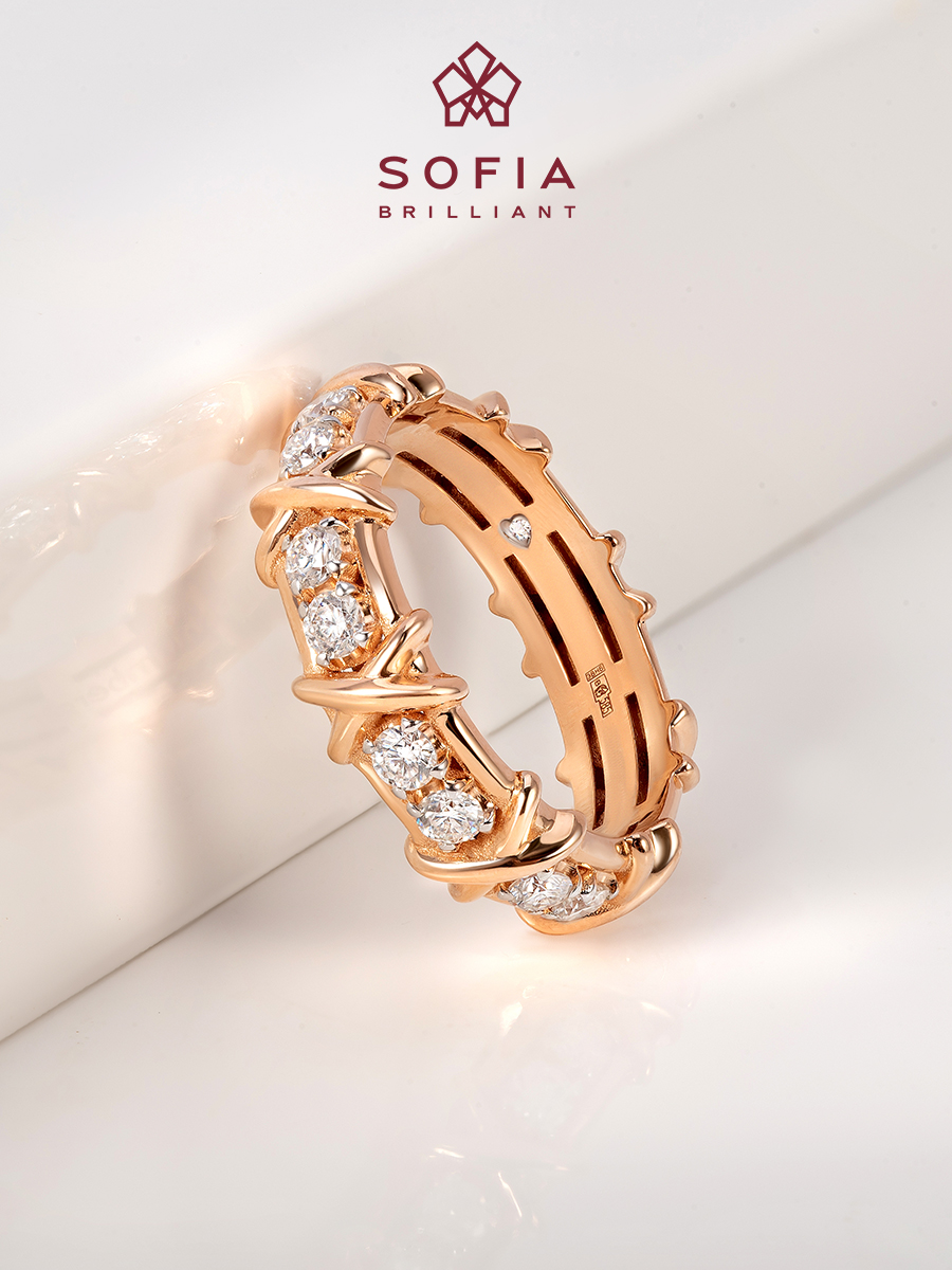 

Кольцо из золота р. 19,5 SOFIA BRILLIANT 113700431, муассанит, 113700431