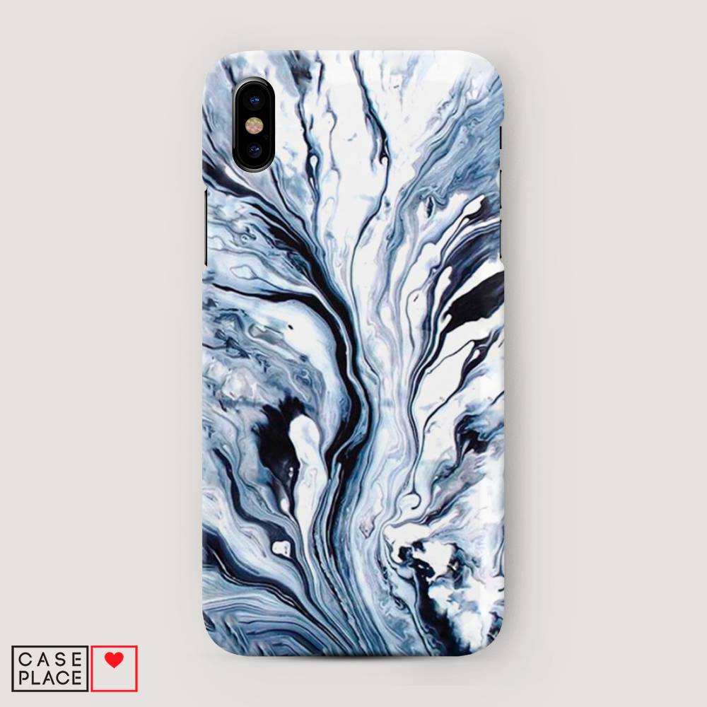 

Пластиковый чехол "Голубой минерал мрамор" на Apple iPhone XS Max (10S Max), 11920-2