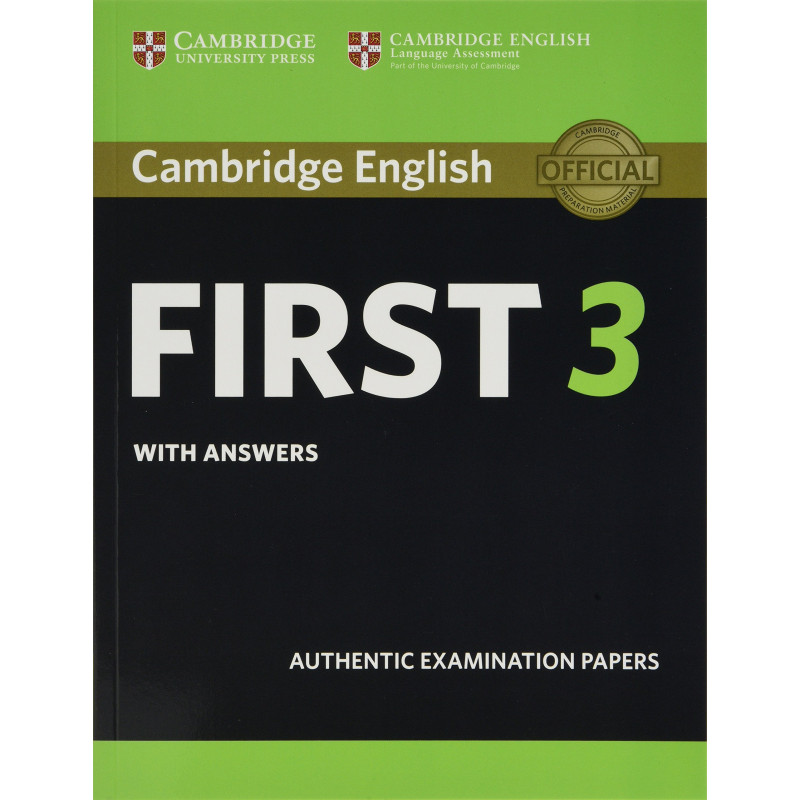 фото Книга cambridge english. first 3. students book with answers cambridge audio