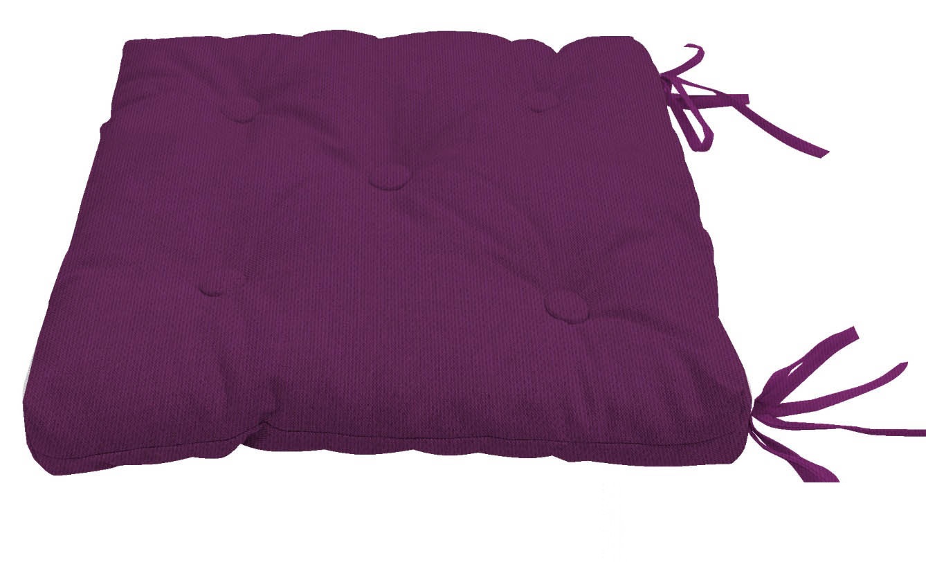 фото Подушка на стул нosta цвет: бордово-фиолетовый (40х40) kauffort