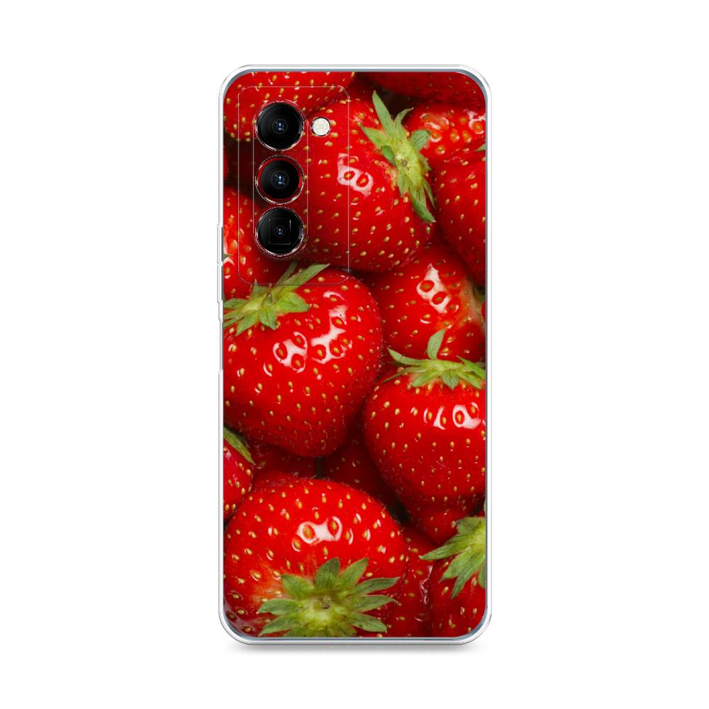 

Чехол Awog на Tecno Camon 18 Premier "Клубника", Разноцветный, 300850-10