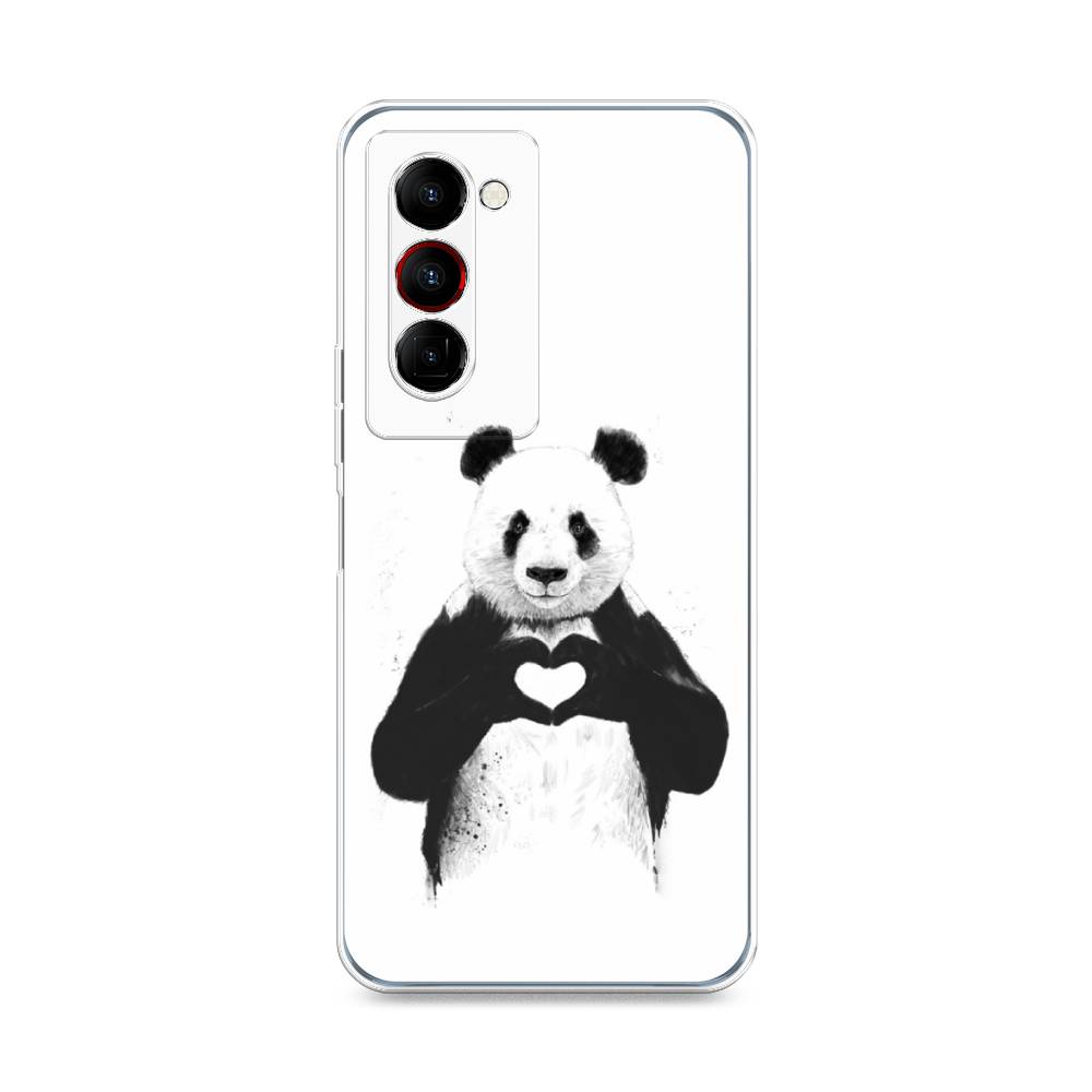 

Чехол Awog на Tecno Camon 18 Premier "Панда love", Разноцветный, 300850-10