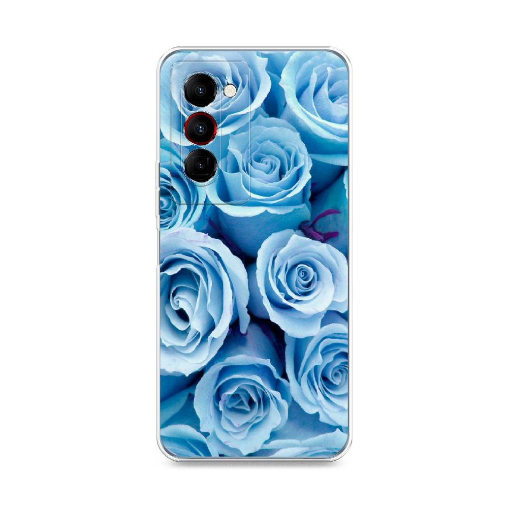 

Чехол Awog на Tecno Camon 18 Premier "Лазурные розы", Разноцветный, 300850-8