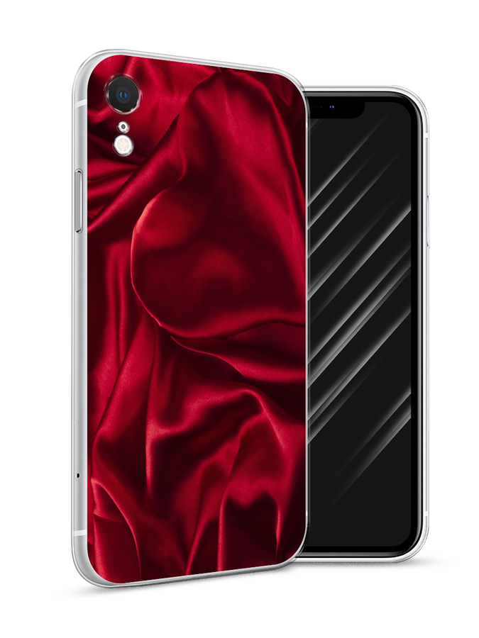 

Чехол Awog на Apple iPhone XR (10R) / Айфон XR (10R) "Текстура красный шелк", Разноцветный, 12050-3