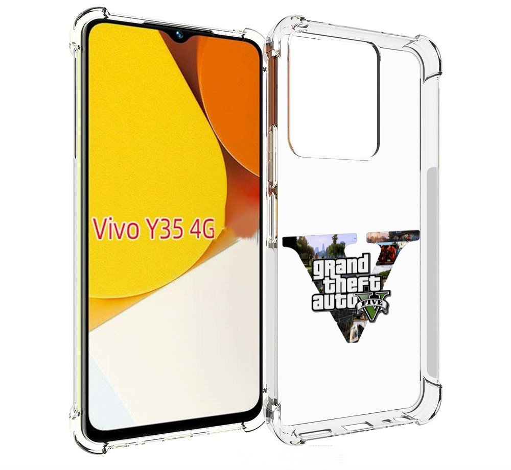 

Чехол MyPads GTA 5 логотип для Vivo Y35 4G 2022 / Vivo Y22, Прозрачный, Tocco