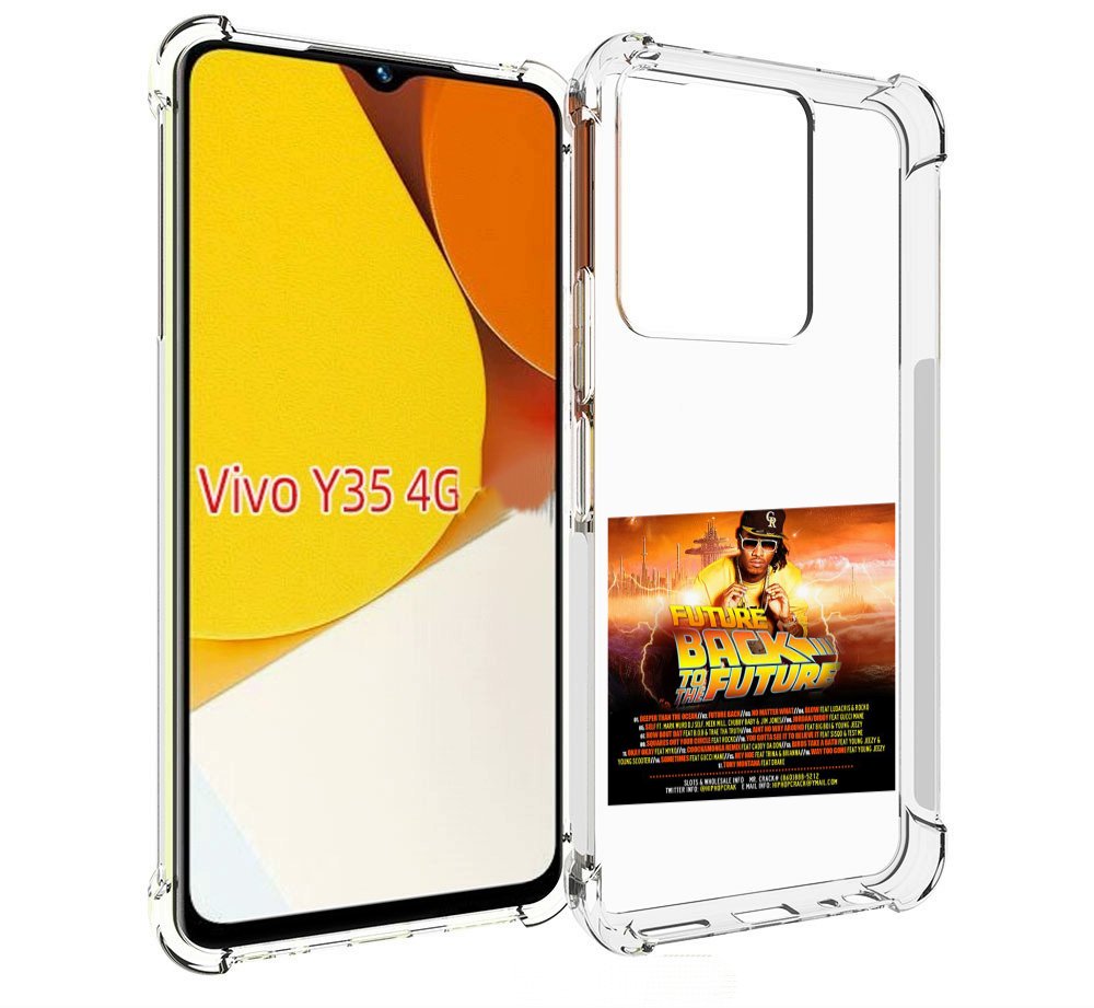 

Чехол MyPads Future - Back To The Future для Vivo Y35 4G 2022 / Vivo Y22, Прозрачный, Tocco