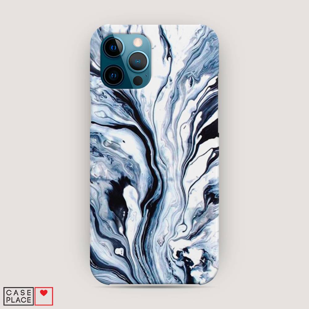 

Пластиковый чехол "Голубой минерал мрамор" на Apple iPhone 12 Pro Max, 12720-2