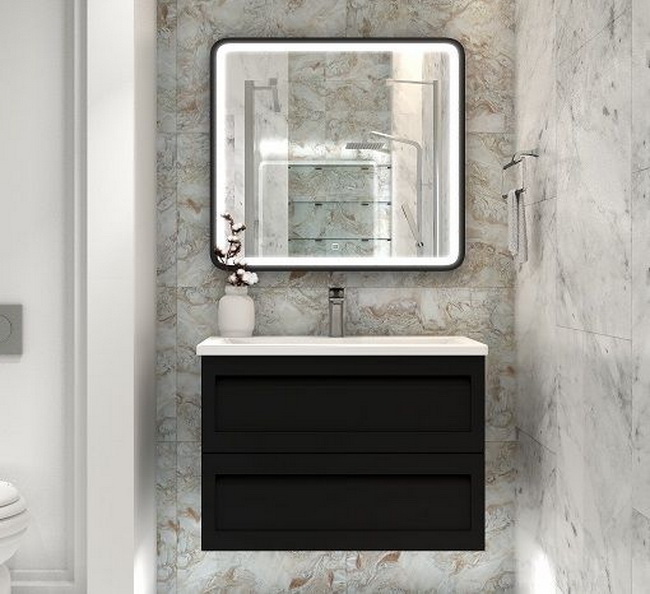 

Мебель для ванной Art&Max Platino 90 Nero Matt