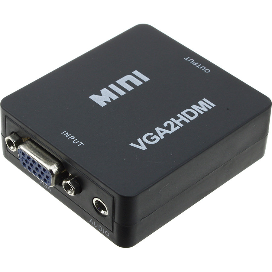 

Переходник HDMI(G) - VGA(G) конвертер, черный