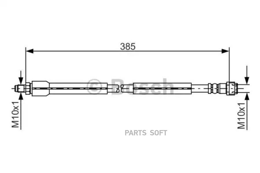 

1 987 476 949 шланг торм. пер. MB W211 all 02> L=405