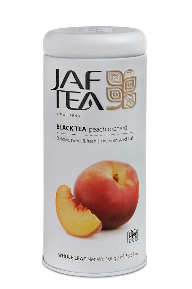 фото Черный чай jaf pc peach orchard с персиком, 100 г jaf tea