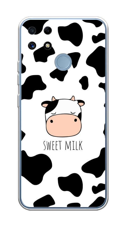 

Чехол на Realme C25/C25s "Sweet milk", Розовый;белый;черный, 256950-1