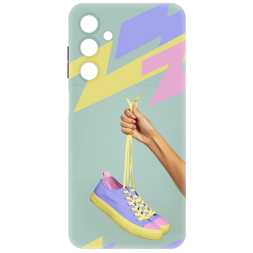 

Чехол-накладка Krutoff Soft Case Кроссовки женские Цветные для Samsung Galaxy A25 5G/A256, Черный