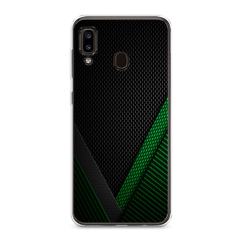 

Чехол Awog на Samsung Galaxy A30/A20 "Зеленый карбон", Разноцветный, 27550-3