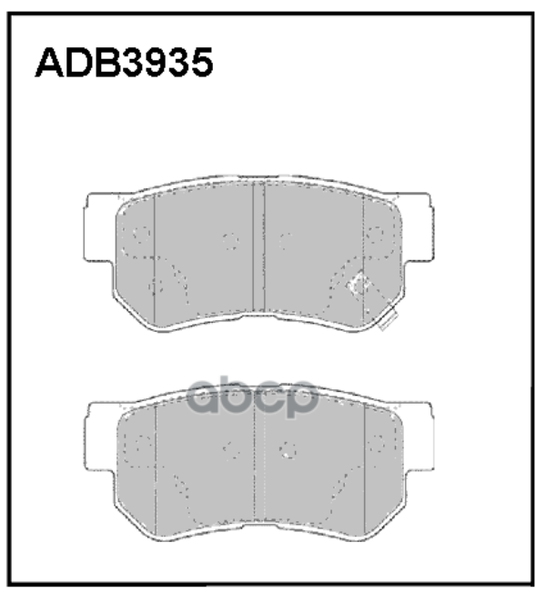 

Тормозные колодки ALLIED NIPPON дисковые задние ADB3935, ADB3935