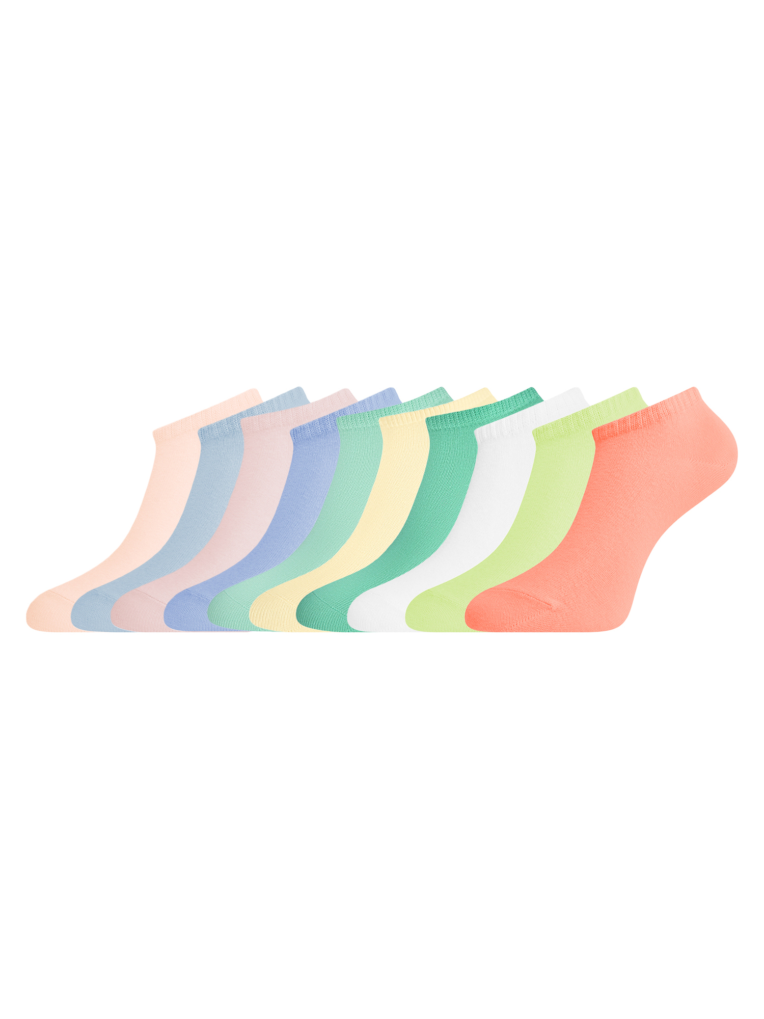 Комплект носков женских oodji 57102433T10 разноцветных 38-40