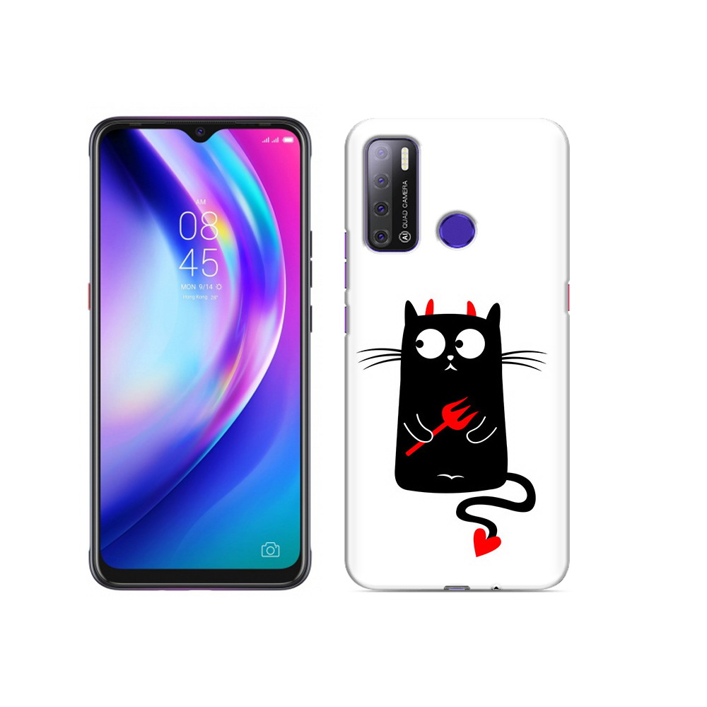 

Чехол MyPads Tocco для Tecno Pouvoir 4 Кот демон, Прозрачный, Tocco