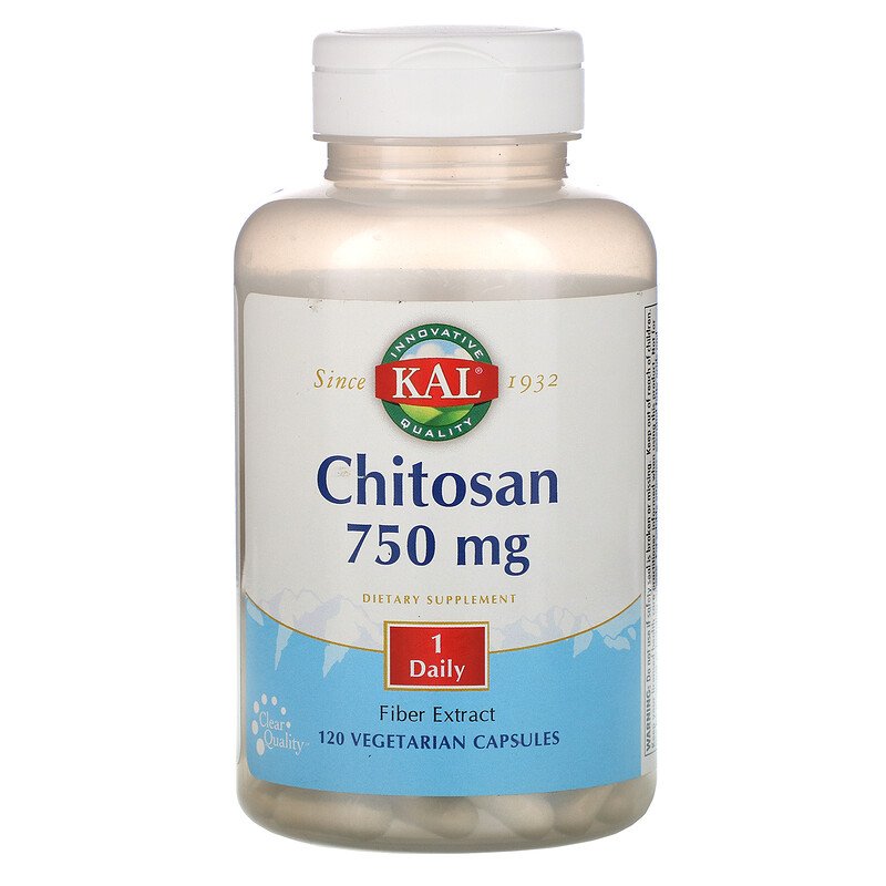 Пищевая добавка KAL Chitosan Хитозан 750 мг капсулы 120 шт.