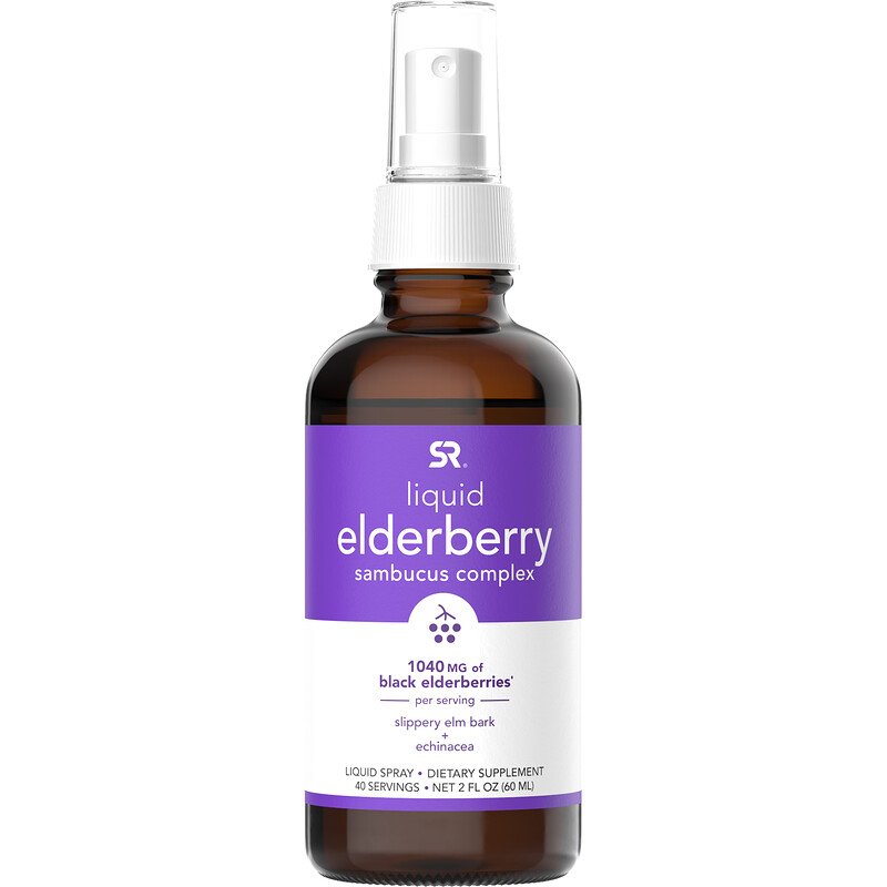 

Витамины и минералы для спортсменов Sports Research Liquid Elderberry Sambucus Complex Spr