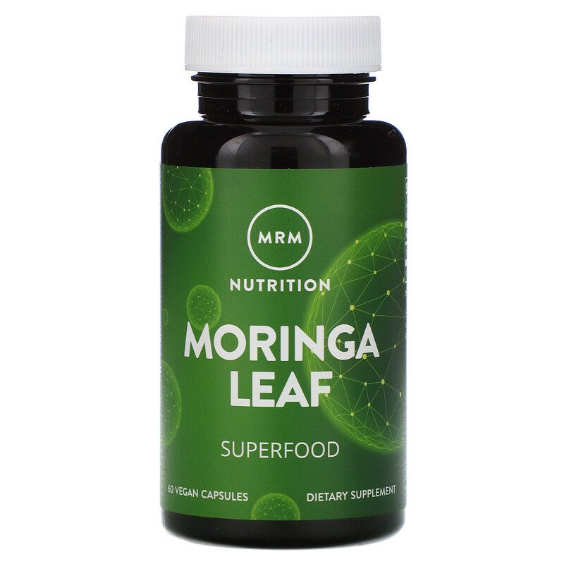 Витамины и минералы для спортсменов MRM Nutrition Moringa Leaf листья моринги 60 веганских
