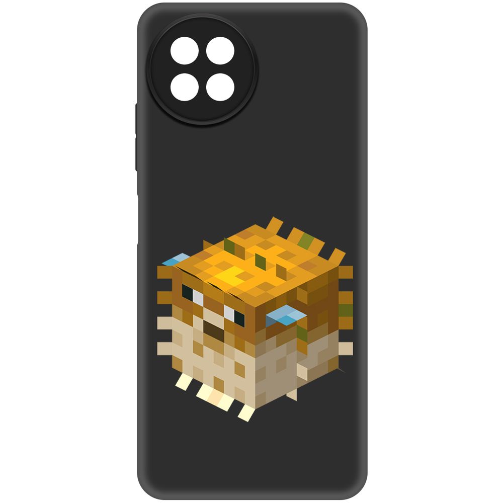 

Чехол-накладка Krutoff Soft Case Minecraft-Иглобрюх для Itel S23 черный