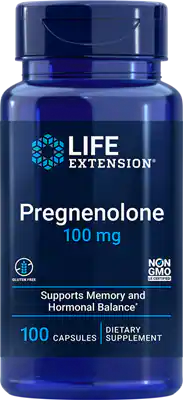 

Витамины и минералы для спортсменов Life Extension Pregnenolone Прегненолон 100 мг 100 кап