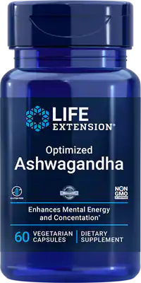 Витамины и минералы для спортсменов Life Extension Optimized Ashwagandha Extract Ашваганда