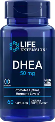 Витамины и минералы для спортсменов Life Extension DHEA ДГЭА 50 мг 60 капсул