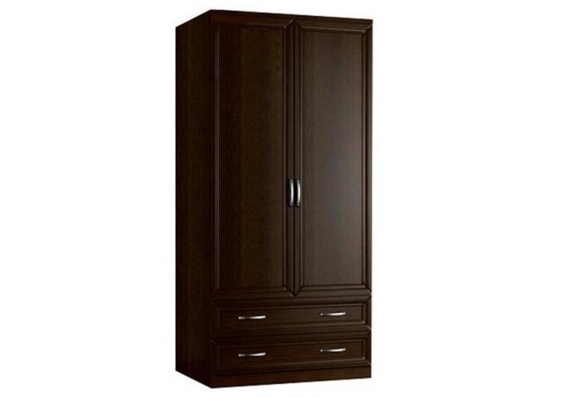 

Шкаф распашной Стелла-15 Венге для одежды двухдверный 90х230х60 Мегамебель, Коричневый