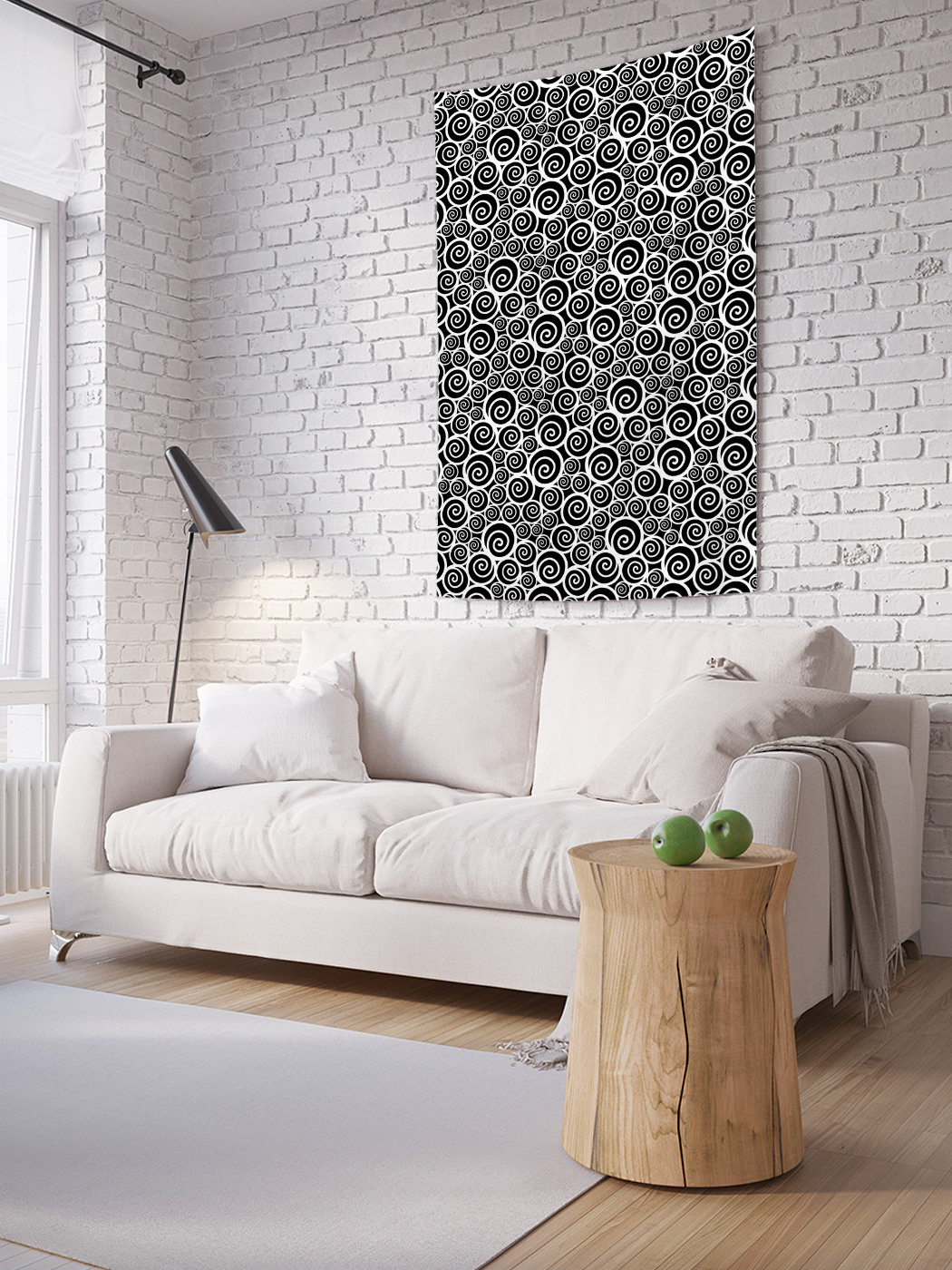 

Вертикальное фотопанно на стену JoyArty Полотно спиралей 100x150 см, Полотно спиралей