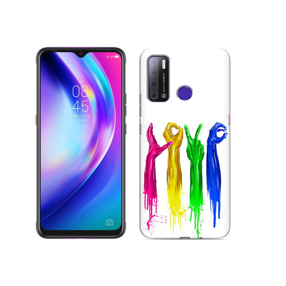 

Чехол MyPads Tocco для Tecno Pouvoir 4 яркие руки love, Прозрачный, Tocco