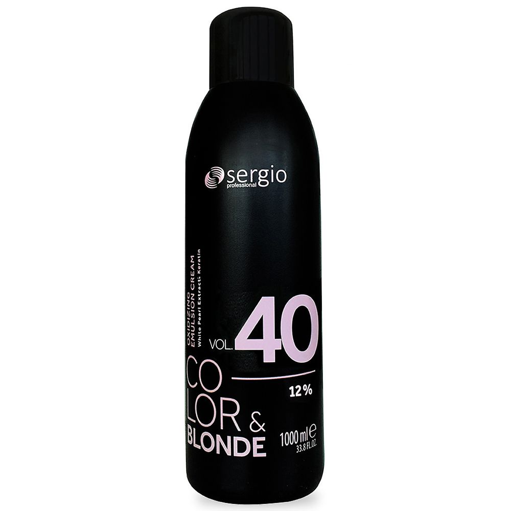 Крем-окислитель Sergio Professional Color&Blonde 40Vol 12% 1000мл крем для рук farmstay с экстрактом чёрного жемчуга 100 мл