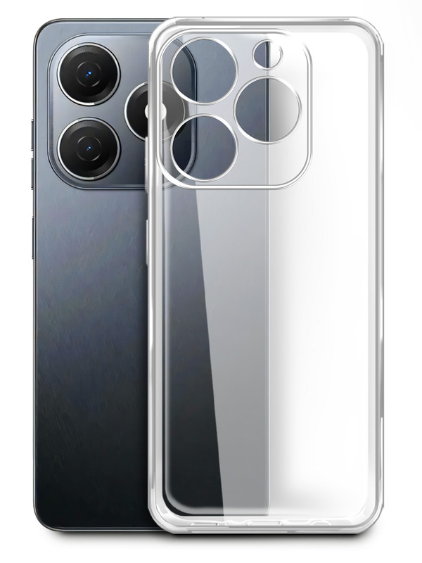 

Чехол силиконовый для Tecno Spark 20 прозрачный, Tecno Spark 20