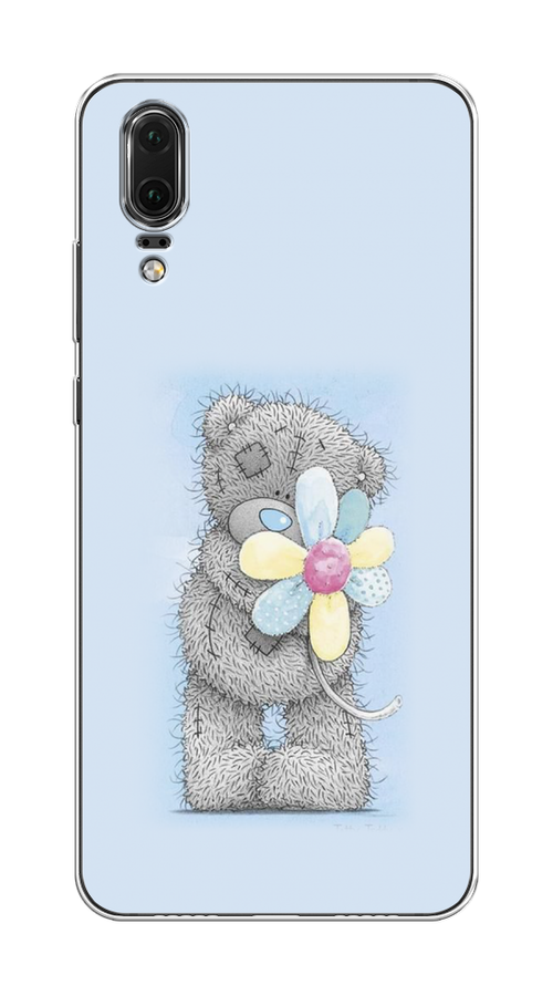 

Чехол Awog на Huawei P20 "Me to you с ромашкой", Голубой;серый;желтый, 64350-2