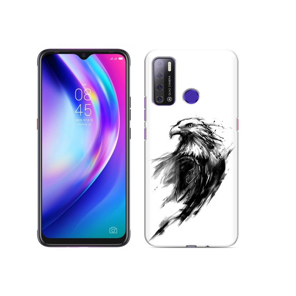 

Чехол MyPads Tocco для Tecno Pouvoir 4 чб птица, Прозрачный, Tocco